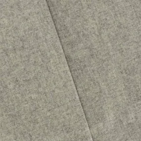 1 5/8 YD PC-Static Fog Gray Brushed Wool Blend Jacketing Fabric