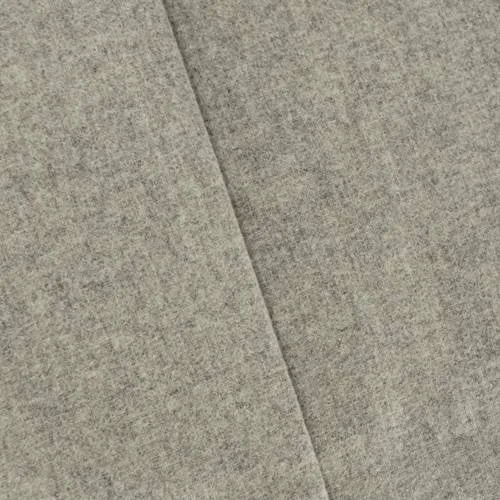 1 5/8 YD PC-Static Fog Gray Brushed Wool Blend Jacketing Fabric