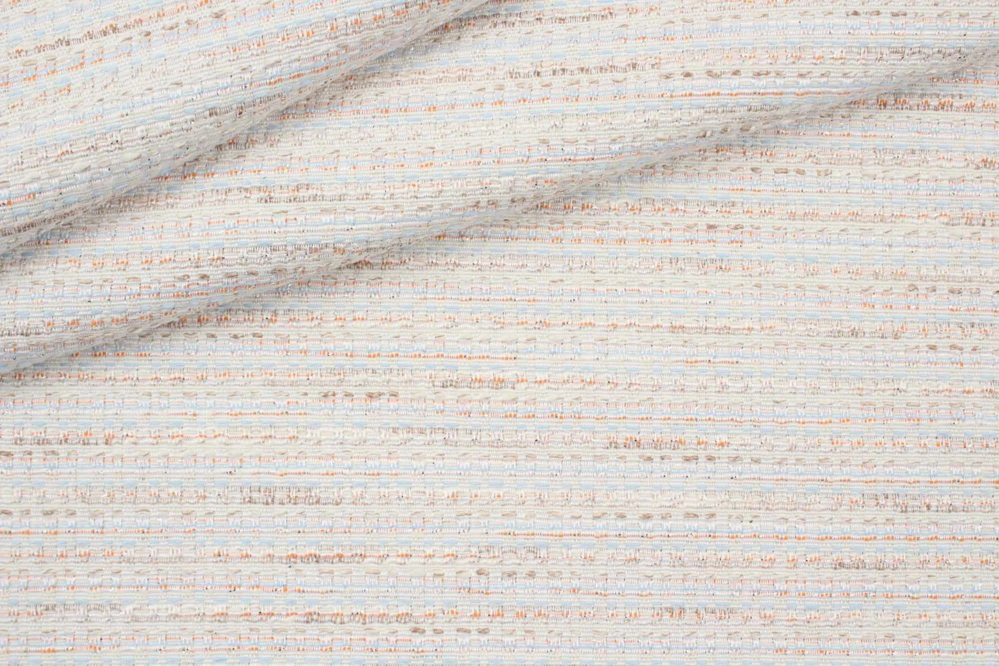 13 Mts Roll - Cotton Blend Tweed Jacquard with Lurex Yarn - OFFER: 11,50€/Mt