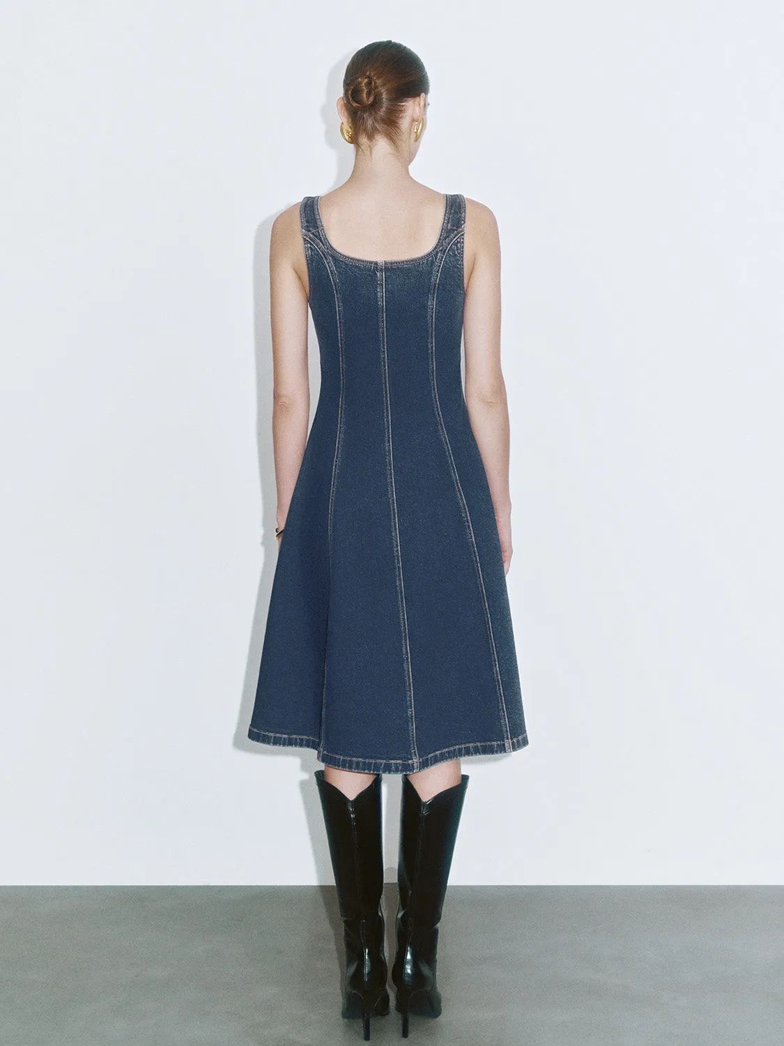 A-Line Denim Dresses