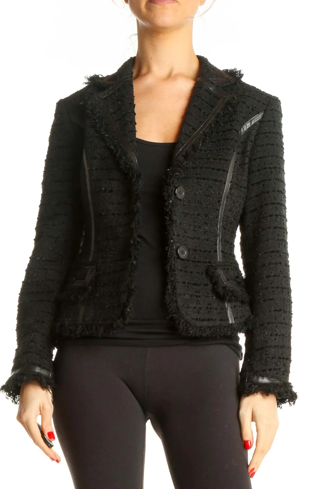 Black Tweed Blazer