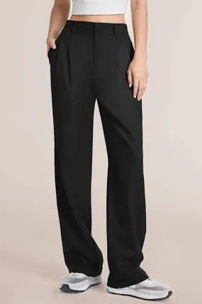 Black Wide Leg Trouser Pant