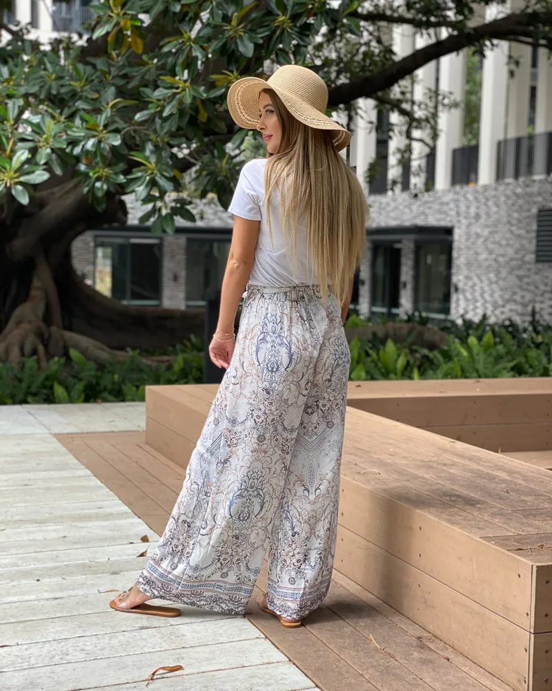 Boho Wide-Leg Pants