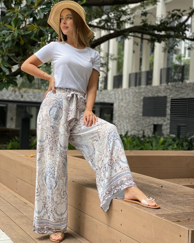 Boho Wide-Leg Pants