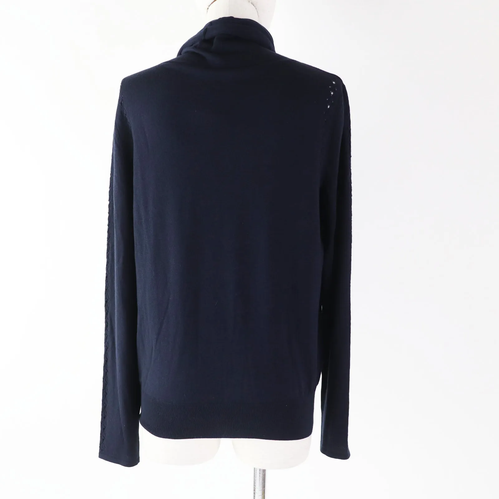 Chanel Wool Turtleneck with Pocket and COCO Mark Button