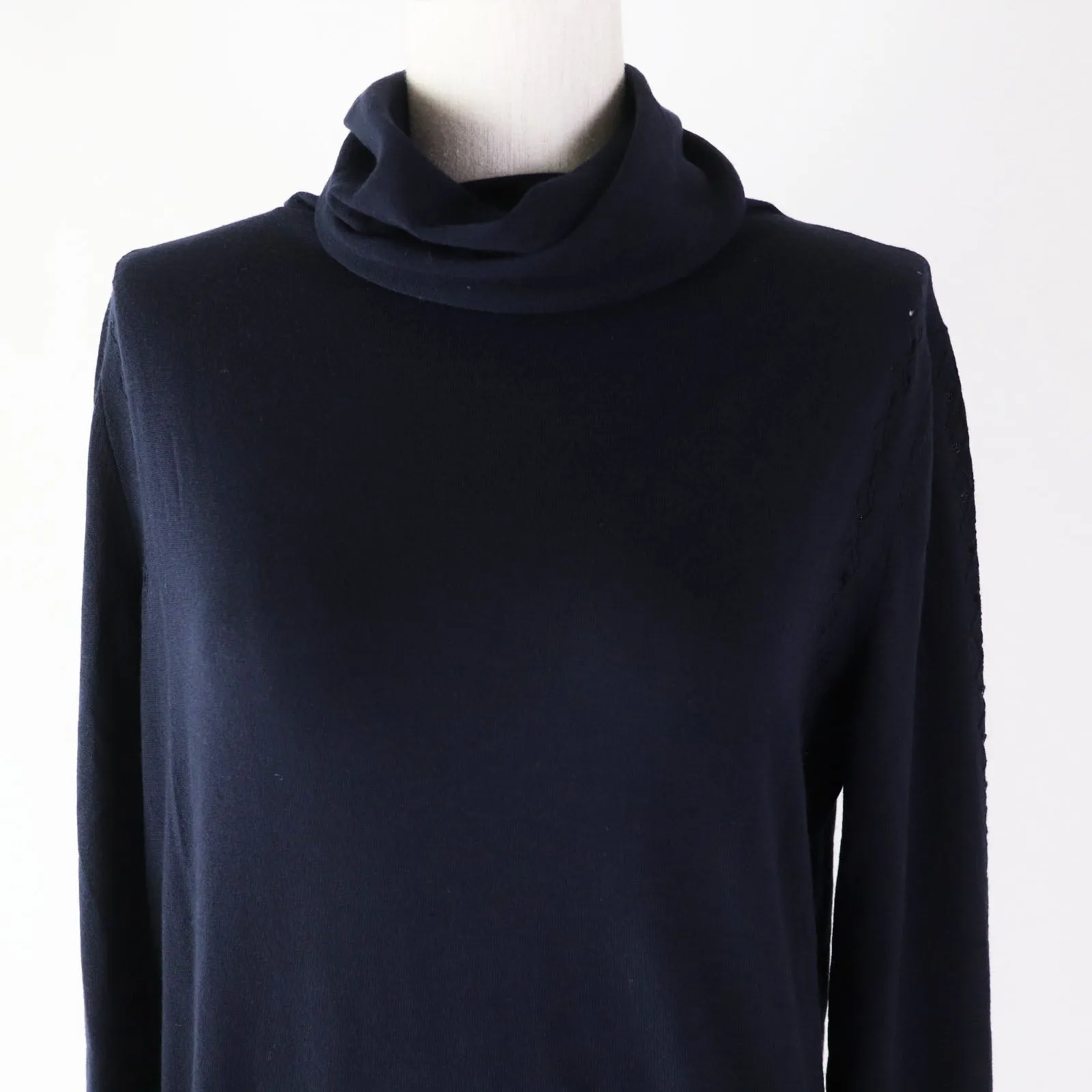 Chanel Wool Turtleneck with Pocket and COCO Mark Button