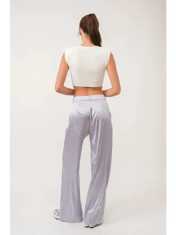 Chloe Satin Wide Pants