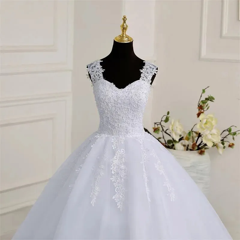 Classic Sweetheart Lace A-line Wedding Dress Skirt OPTIONS