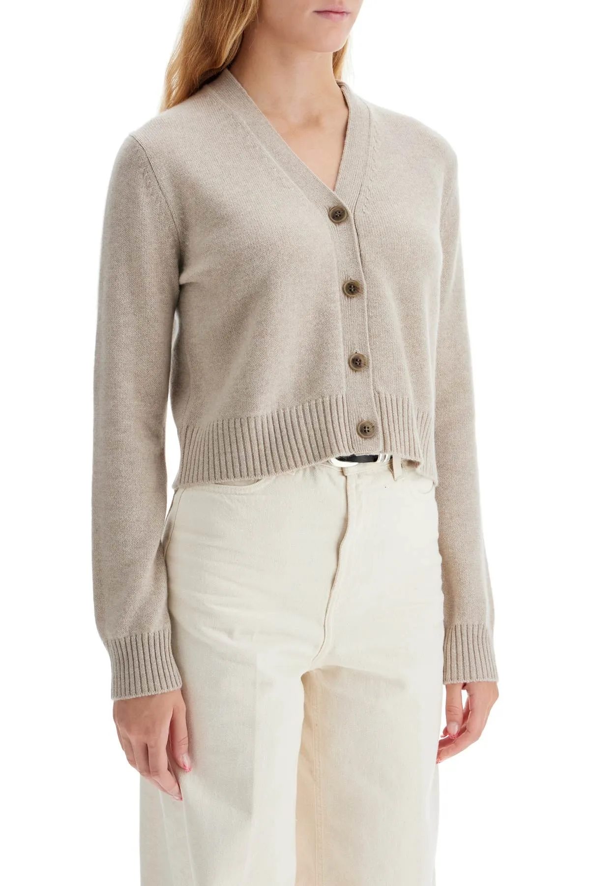 'cropped cashmere cardigan '