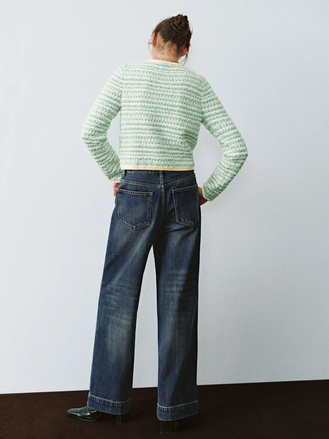 Cropped Skinny Knitted Cardigans