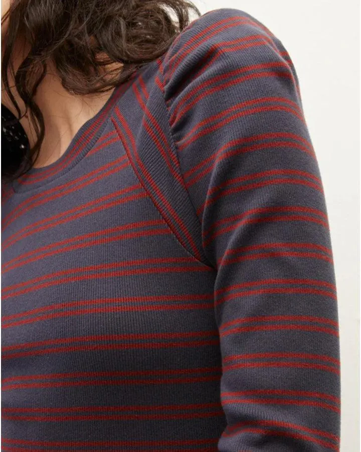 Delano Navy Stripe Top