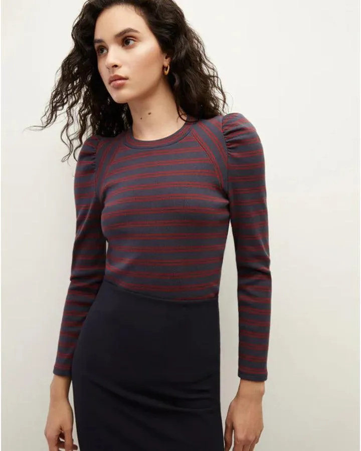 Delano Navy Stripe Top