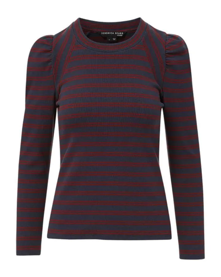 Delano Navy Stripe Top