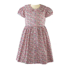 Ditsy Floral Button Front Dress