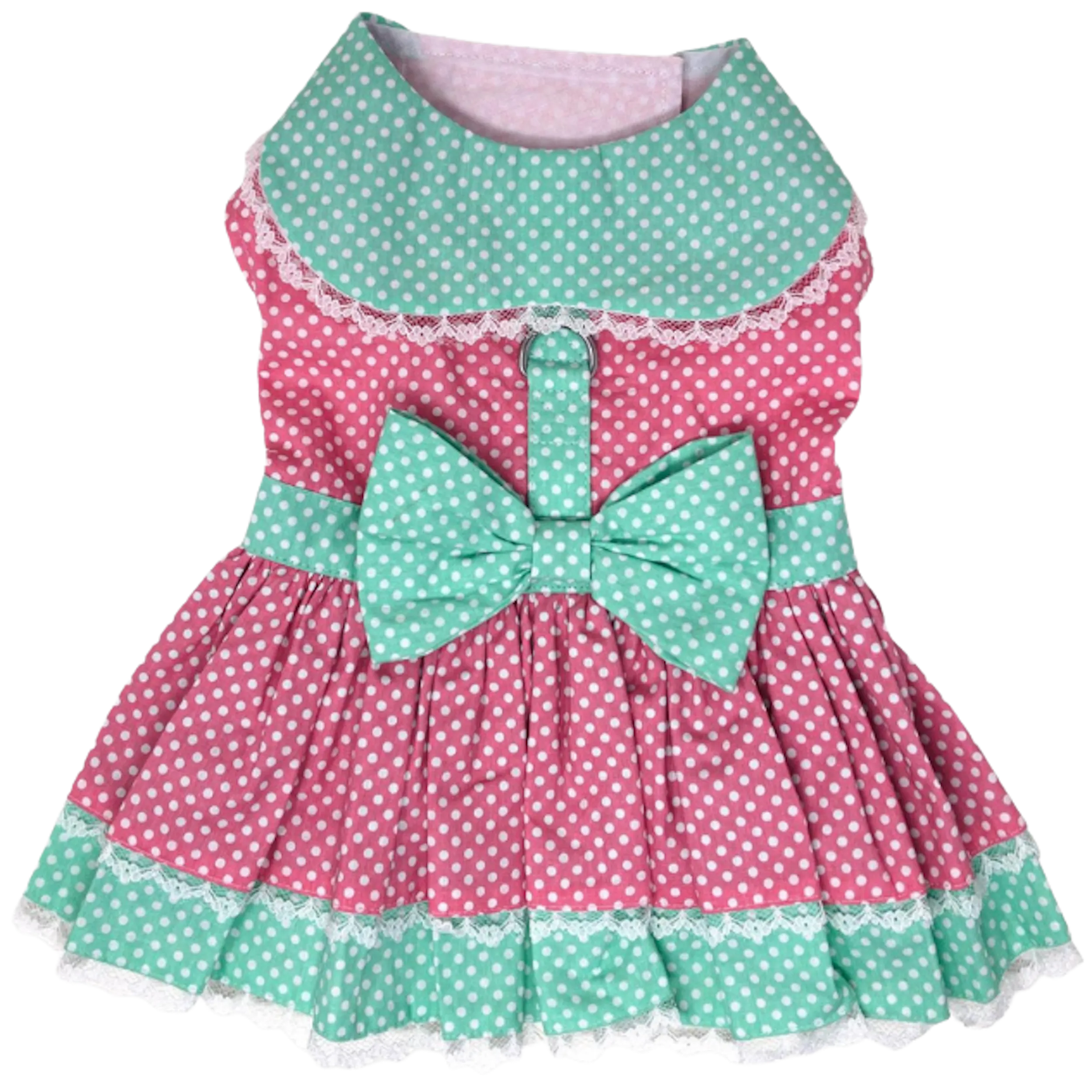 Dress | Pink & Teal Dot