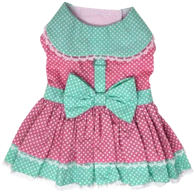 Dress | Pink & Teal Dot