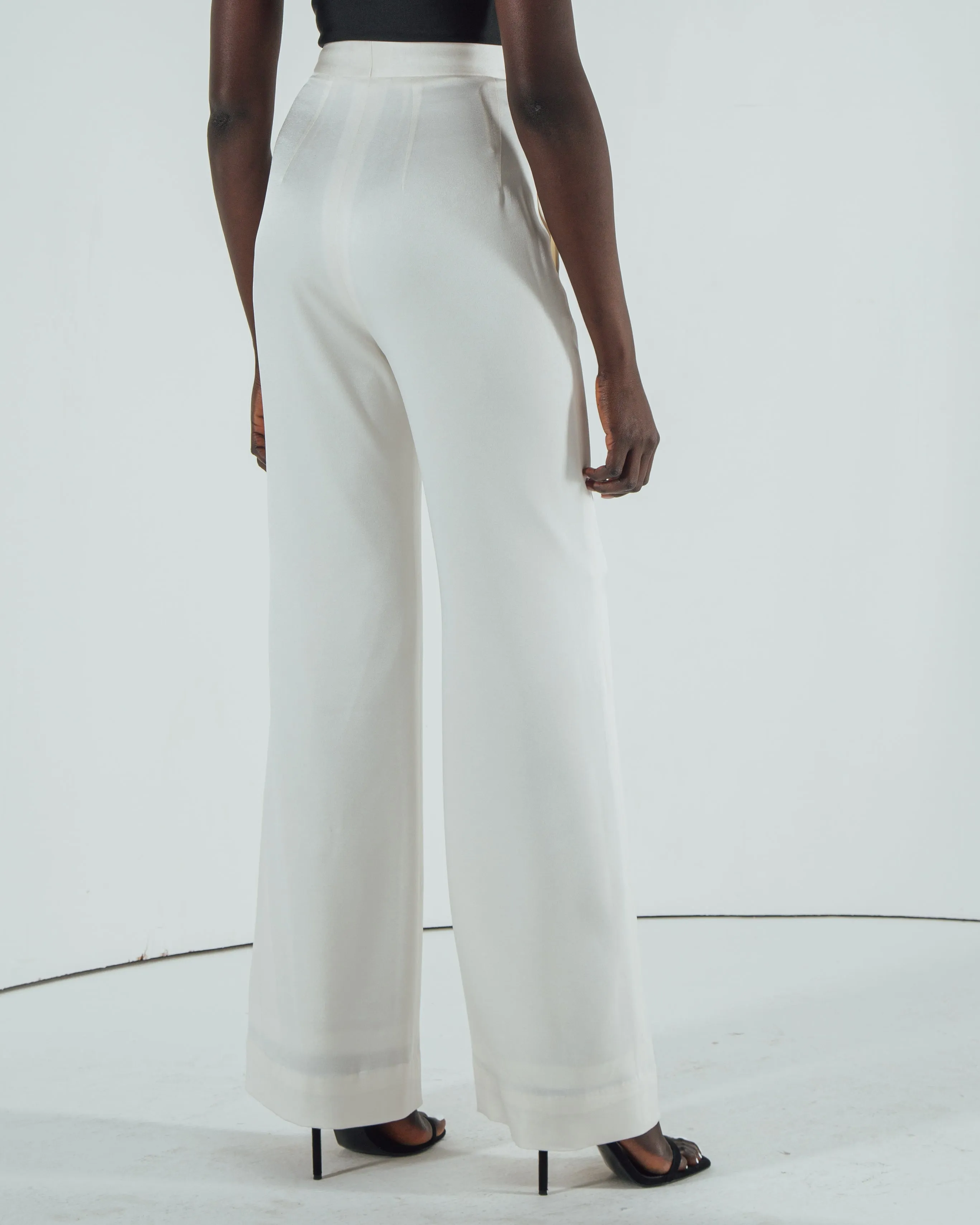 Essentials High Waisted Crepe Trousers