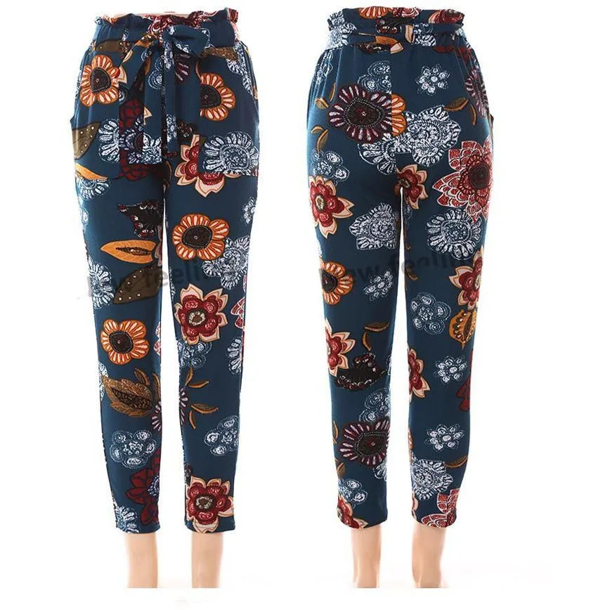 Floral High Waisted Pant 