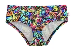 Girls UPF 50  Printed Swim Briefs  | Butterfly Wings