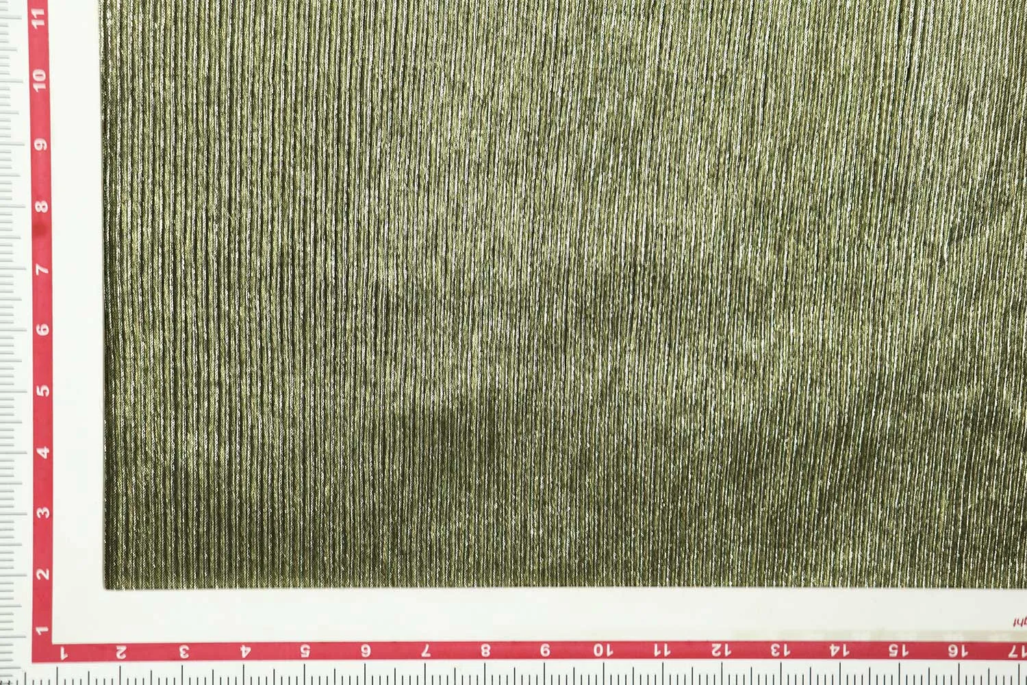 Golden Foil Printed Pleated Knit Fabric