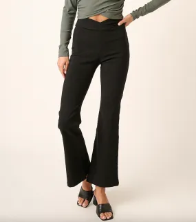 high waisted flare trousers