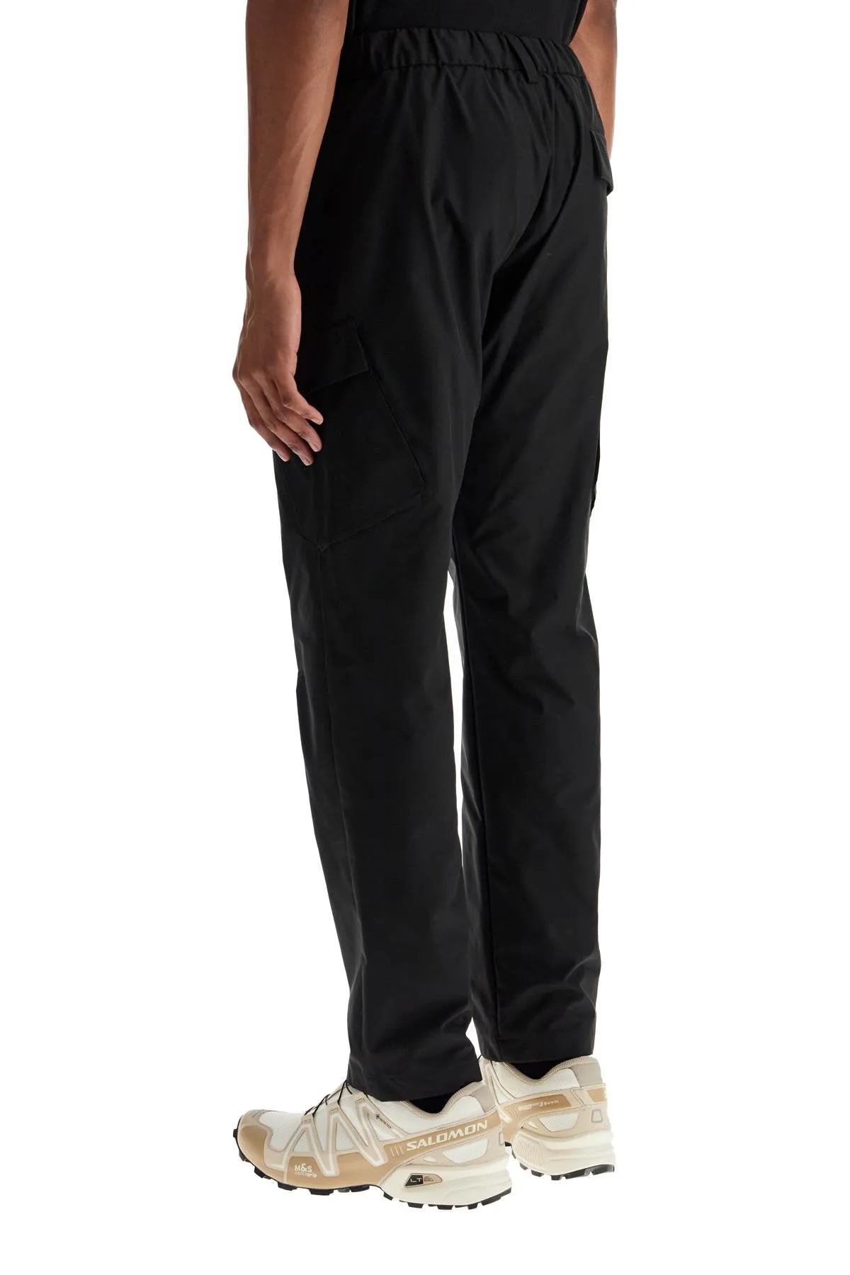 High-Waisted Patch Pocket Trousers