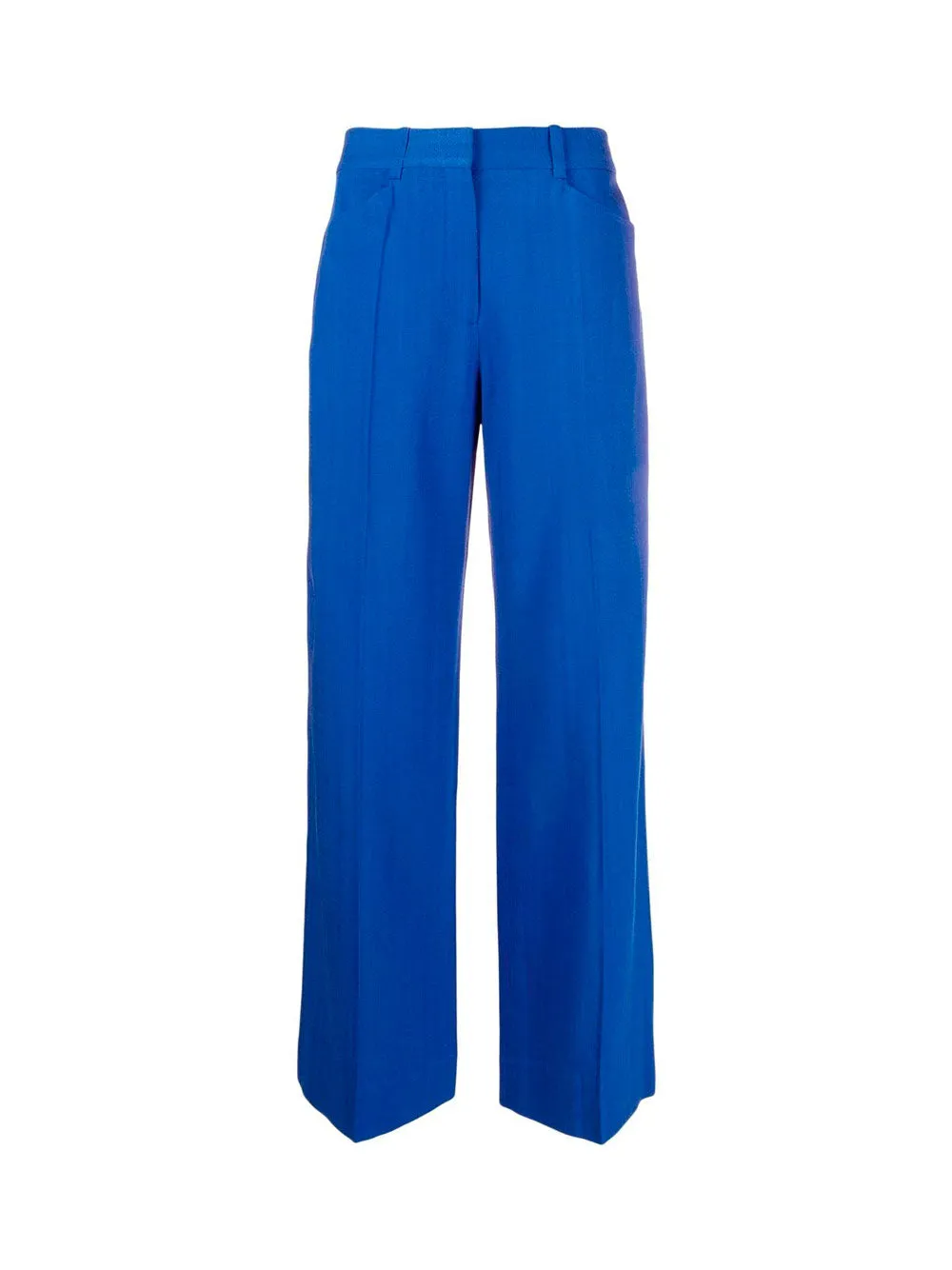 High-waisted straight trousers