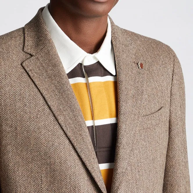 ID80088-Remus Beige Herringbone Jacket