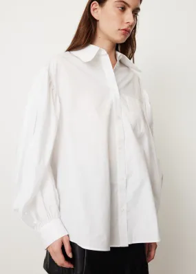 Long Puff Sleeve Button Shirt