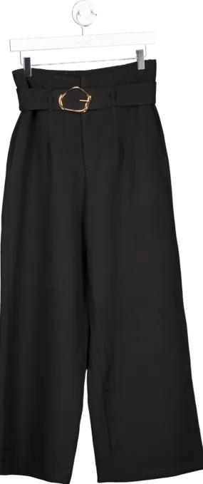 MOTF Black High-Waisted Trousers UK M