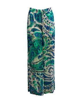 Paisley Wide Leg Pant