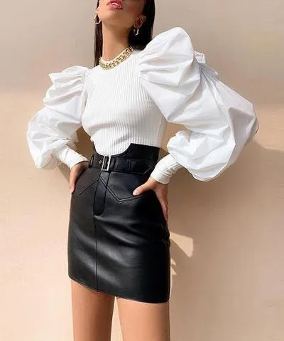 Puffed Sleeve Bradshaw Blouses