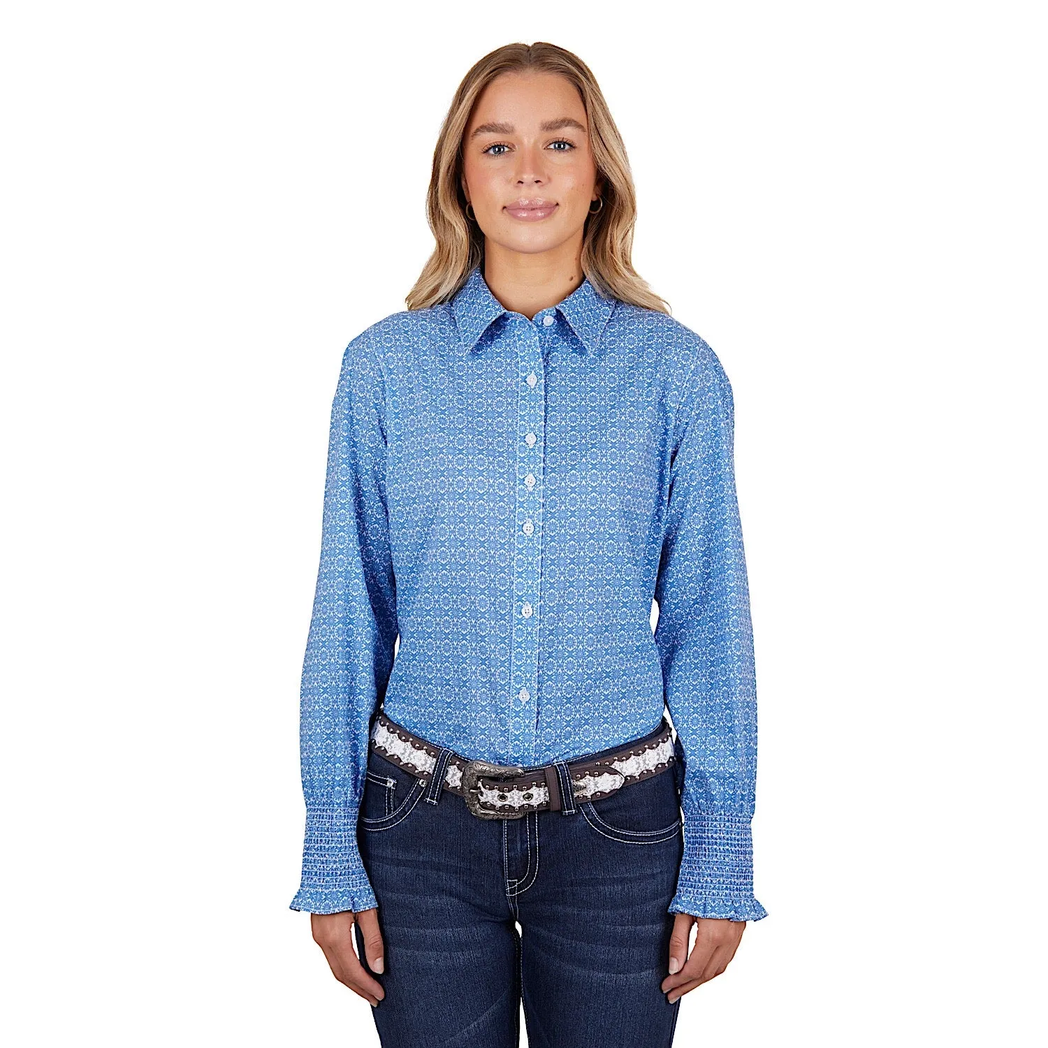 Pure Western Women's Alana Shirt Blue