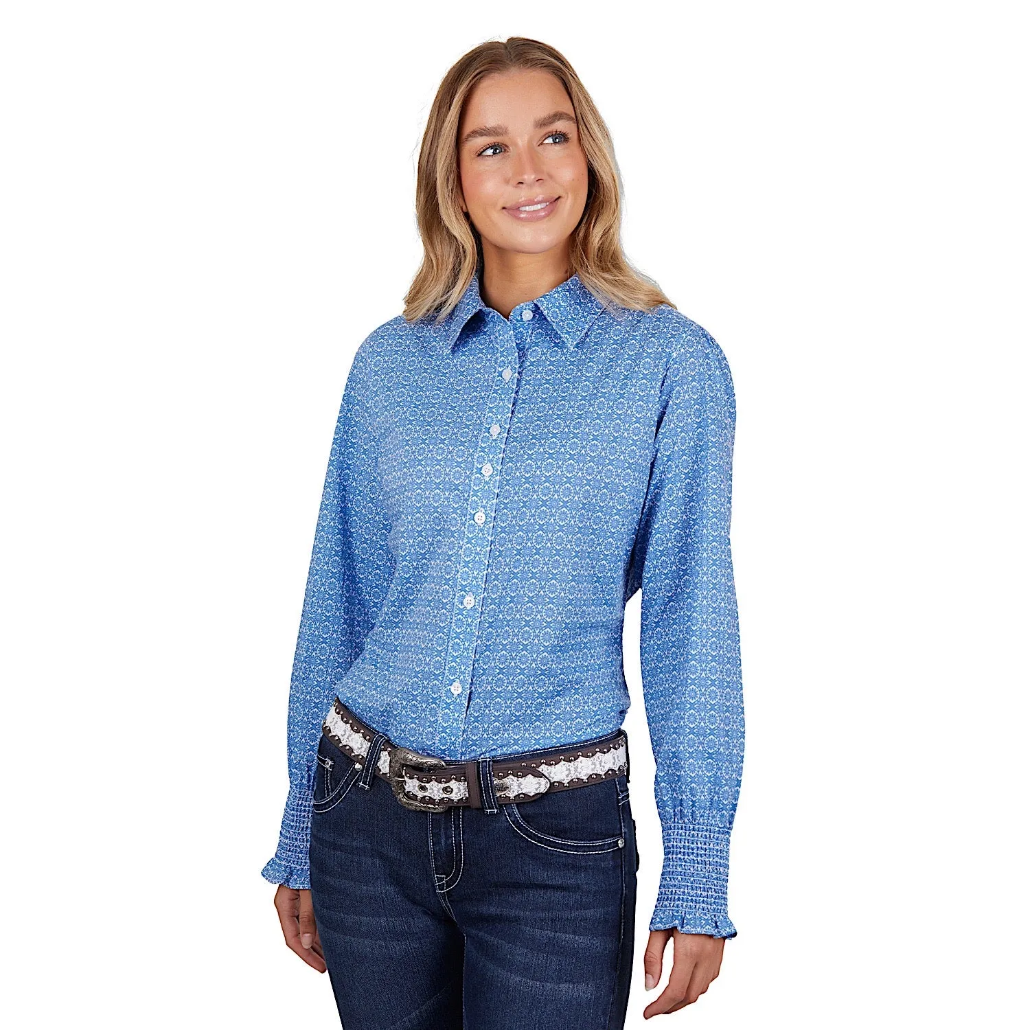 Pure Western Women's Alana Shirt Blue