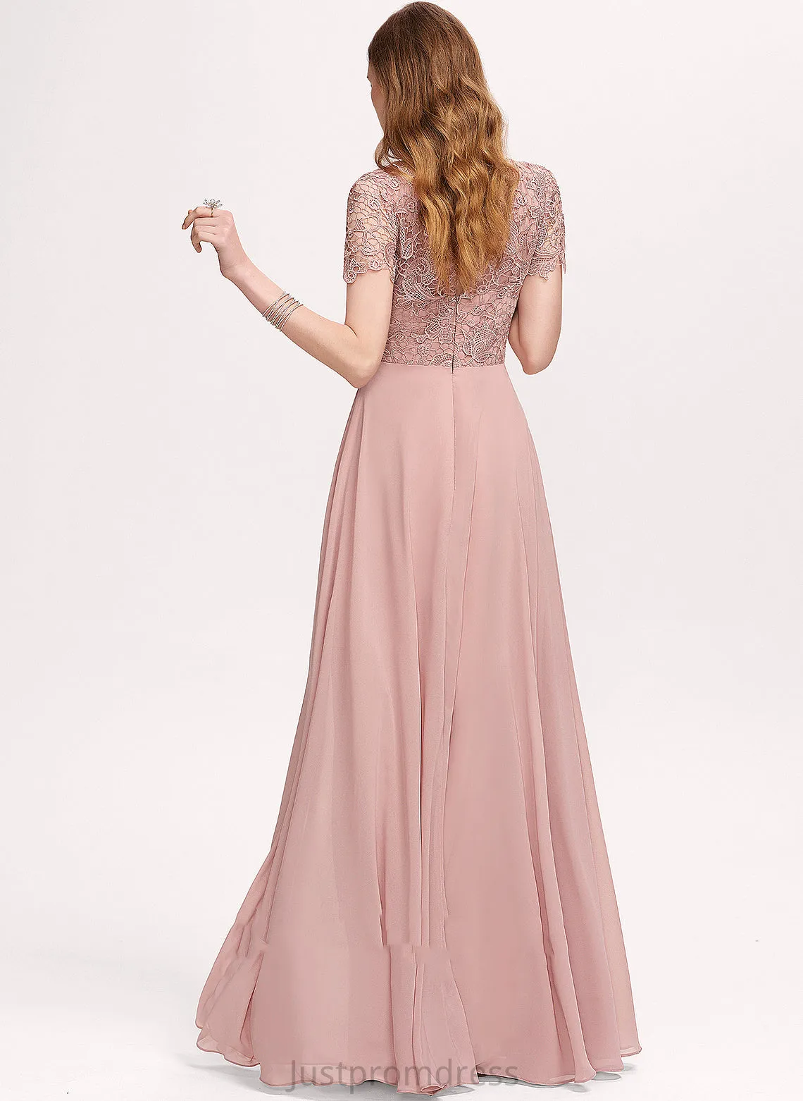 Round Neck Chiffon Dresses Briana A-line Formal Dresses