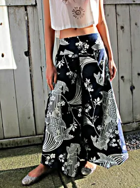 Sakura Koi (INDIGO) Wide Leg Pants