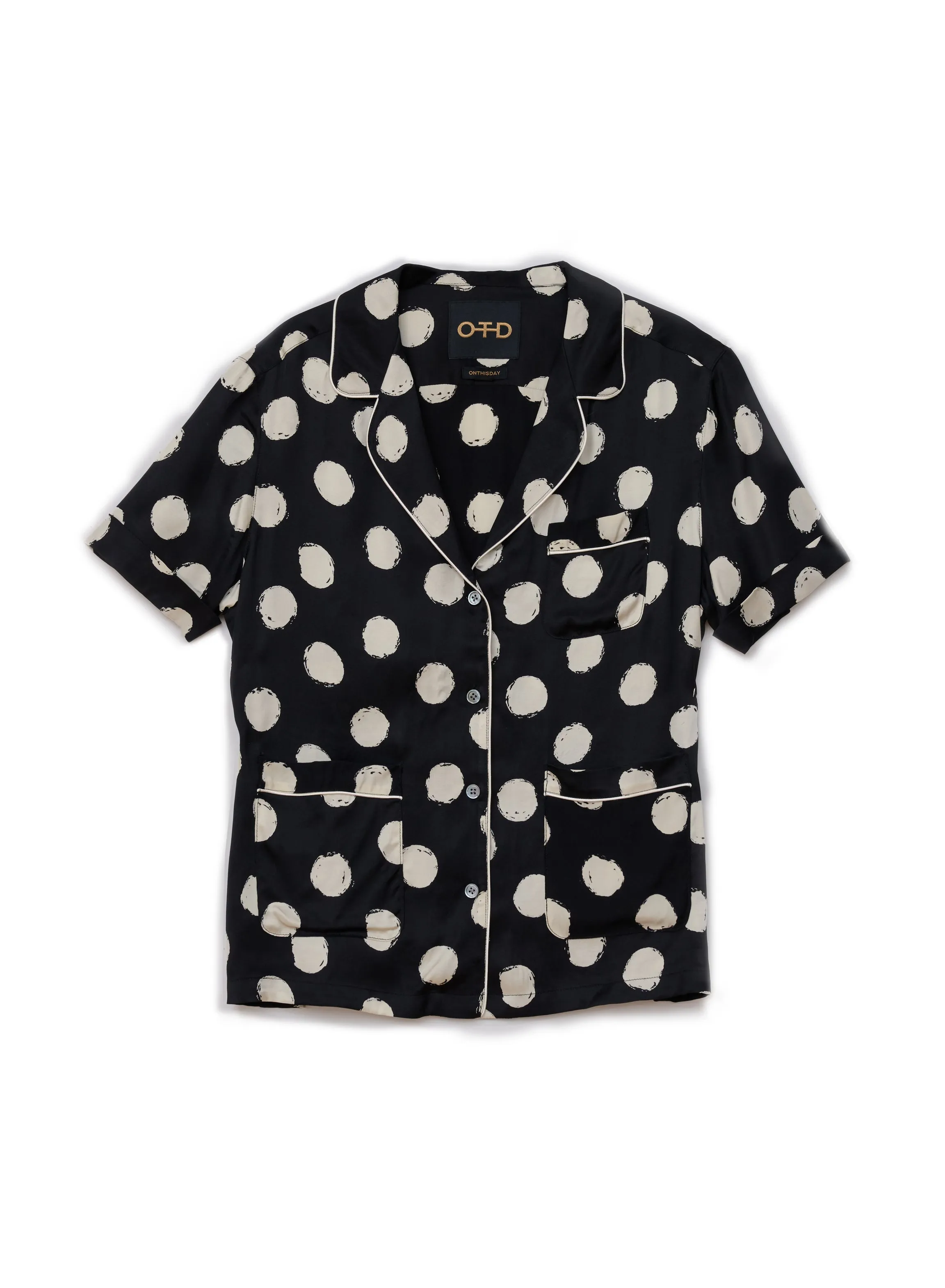 Short Sleeve Polka Dot Shirt