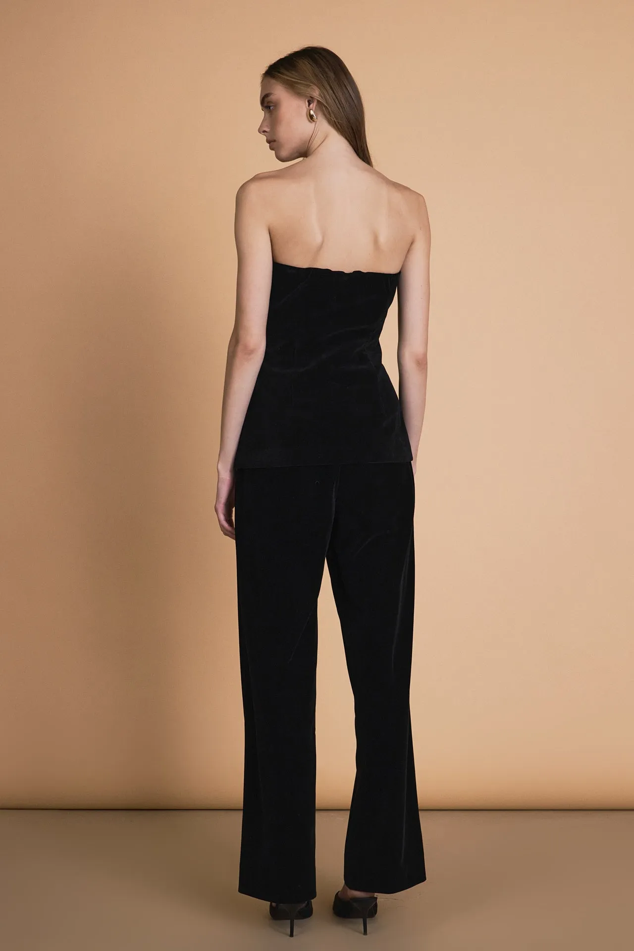 Velvet High Waisted Trousers