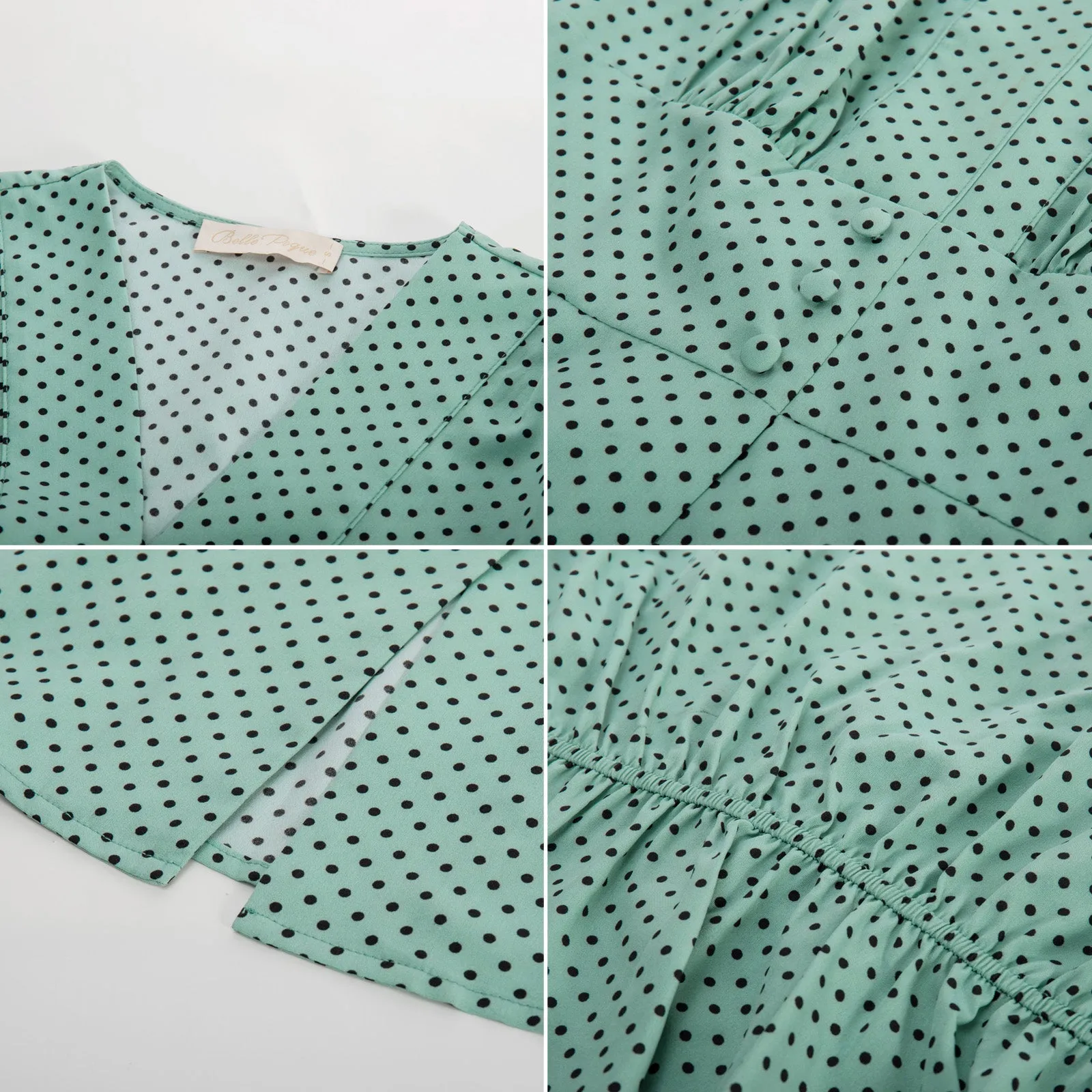 Vintage Polka Dot Patterns Sleeveless Blouse Peplum Top Retro Blouses For Women